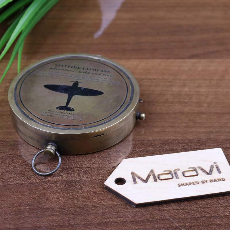 Details about / Spitfire Compass with High Flight Poem Gift Ornament Reproduction